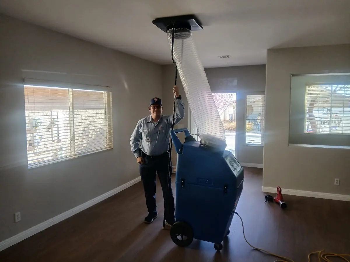 Professional Dryer Vent Cleaning work inside a Elba home